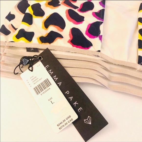 Emma Pake Rita Cheetah Print Bikini Top - Picture 5 of 6